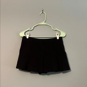 Zara Black Micro Mini Skort